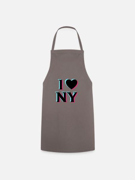 I love new york - Kochschürze - Grau