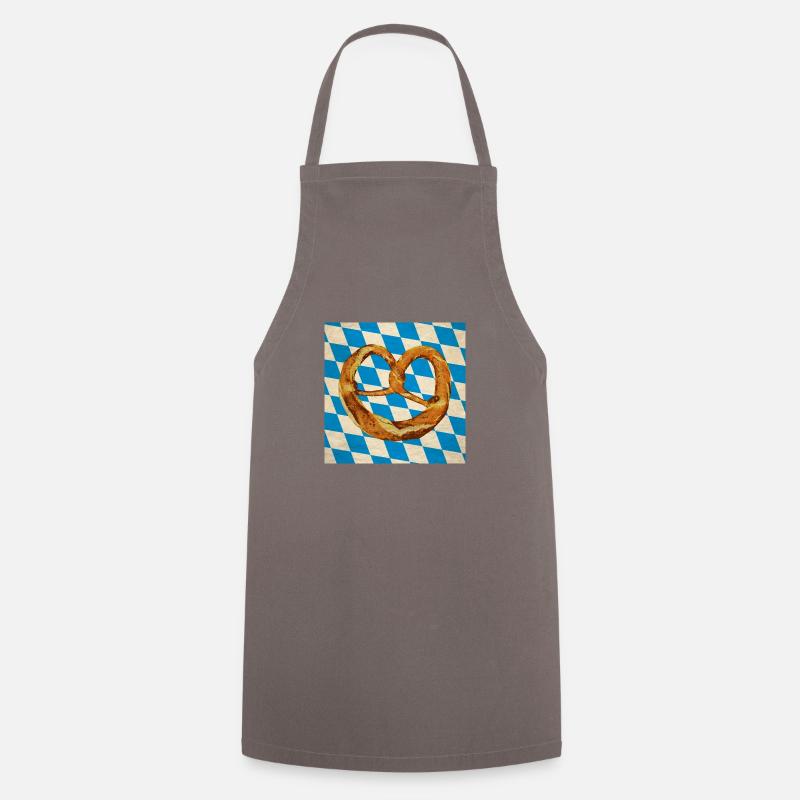 Bretzel de Bavière - Tablier de cuisine - gris