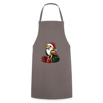Cadeaux de Noël Eagle - Tablier de cuisine - gris - Devant - AI Model Male 185 dark (185cm)