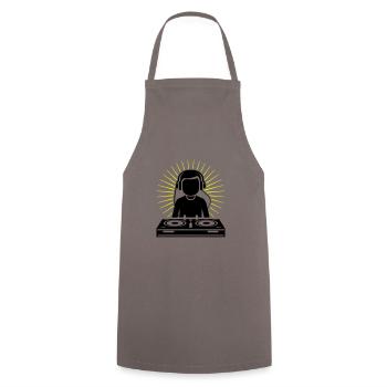 DJ Party Turntables - Cooking Apron - grey - Front - AI Model Male 185 dark (185cm)