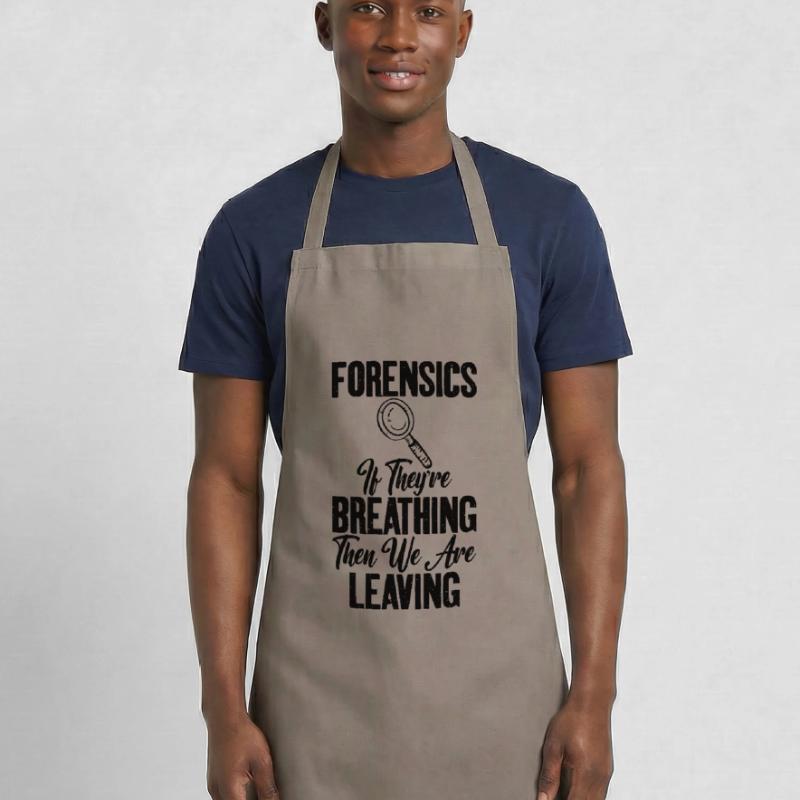 Quand vous respirez Forensic Science Graphics Tablier de cuisine