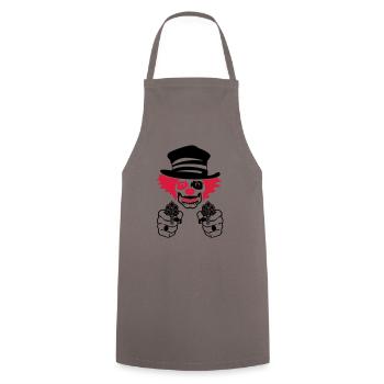 bad circus clown - Cooking Apron - grey - Front - AI Model Male 185 dark (185cm)
