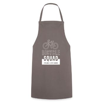 Bicycle Squad Ironic Saying Cyclist Sports - Tablier de cuisine - gris - Devant - AI Model Male 185 dark (185cm)