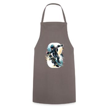 Skateboard Skater Design pour les garçons de 8 ans - Tablier de cuisine - gris - Devant - AI Model Male 185 dark (185cm)