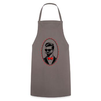 Marié enterrement de vie de garçon - Tablier de cuisine - gris - Devant - AI Model Male 185 dark (185cm)