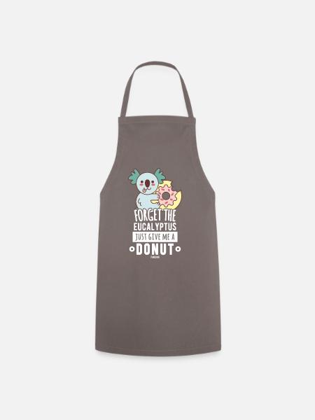 Koala Donut Eukalyptus Australien - Kochschürze - Grau