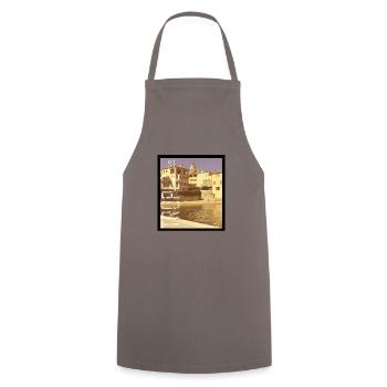 T-shirt St-Tropez French Riviera - Tablier de cuisine - gris - Devant - AI Model Male 185 dark (185cm)
