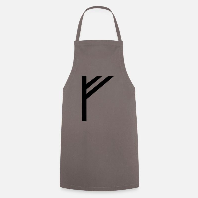 rune fehu,feoh - Tablier de cuisine - gris