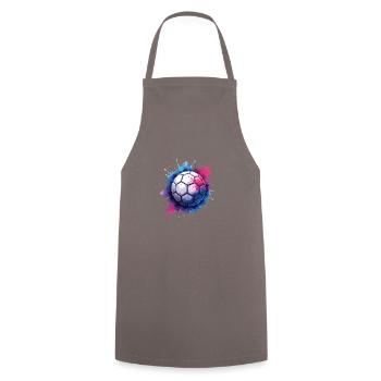 handball geschenkideen - handbälle - Kochschürze - Grau - Vorne - AI Model Male 185 dark (185cm)