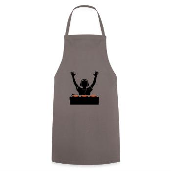DJ Party Turntables - Cooking Apron - grey - Front - AI Model Male 185 dark (185cm)