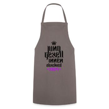 Enterrement de vie de garçon 2024 enterrement de vie de jeune fille - Tablier de cuisine - gris - Devant - AI Model Male 185 dark (185cm)