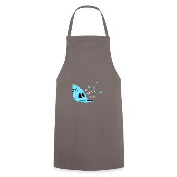 Another week - Cooking Apron - grey - Front - AI Model Male 185 dark (185cm)