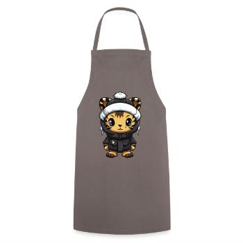 Bande dessinée Tiger Winter - Tablier de cuisine - gris - Devant - AI Model Male 185 dark (185cm)