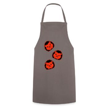 Hérisson Bande Dessinée Mignon - Tablier de cuisine - gris - Devant - AI Model Male 185 dark (185cm)