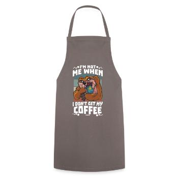 Coffee Espresso Capuccino Office Fun Gift - Cooking Apron - grey - Front - AI Model Male 185 dark (185cm)