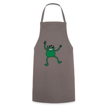 cool_frog - Tablier de cuisine - gris - Devant - AI Model Male 185 dark (185cm)