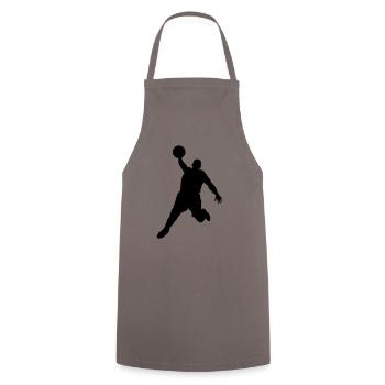 Basketball player - Kochschürze - Grau - Vorne - AI Model Male 185 dark (185cm)