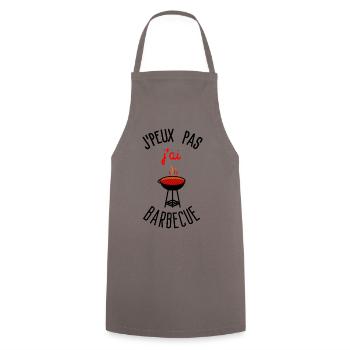 J peux pas j ai Barbecue - Tablier de cuisine - gris - Devant - AI Model Male 185 dark (185cm)