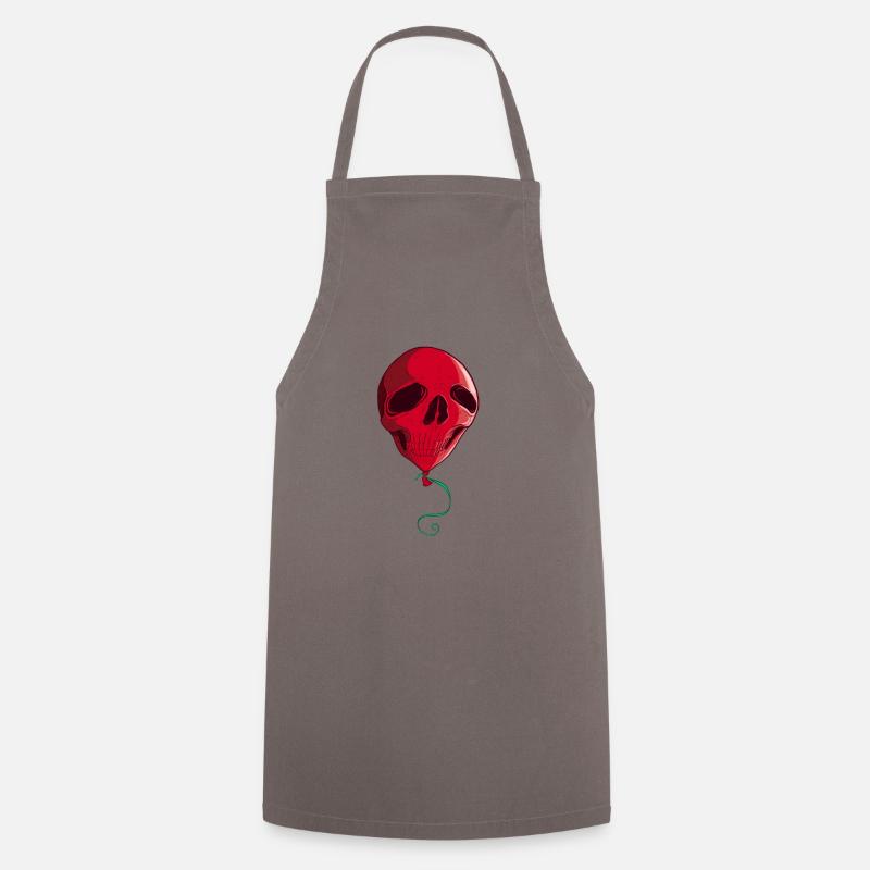 Crâne de ballon - Tablier de cuisine - gris