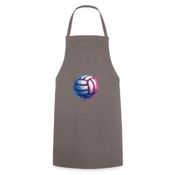 Beach Volleyball Volleyball Players - Volleyball Players - Cooking Apron - grey - Front - AI Model Male 185 dark (185cm)