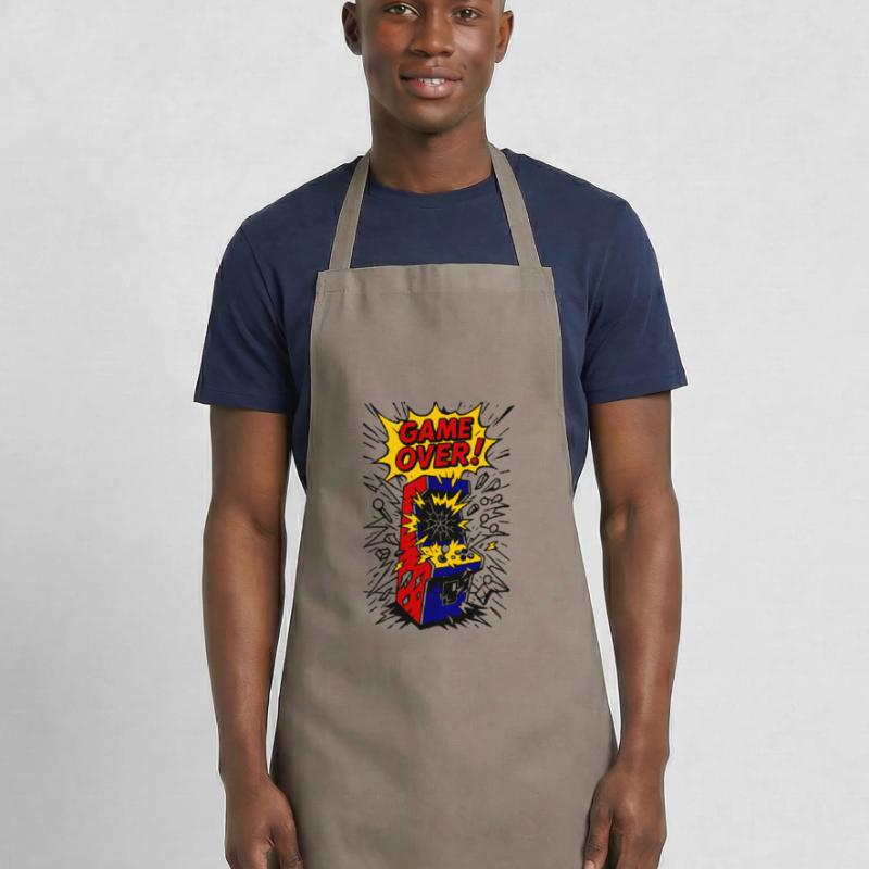 Game Over, exploding Arcade Cooking Apron