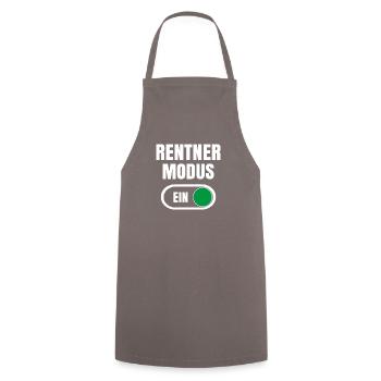 Rentnermodus Rentner Rente Geschenk Kollege - Kochschürze - Grau - Vorne - AI Model Male 185 dark (185cm)