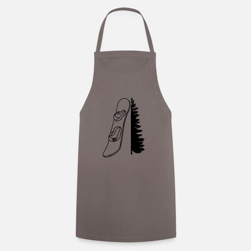 Snowboard Snowboarder - Cooking Apron - grey