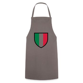 Stemma Italia - blason Italie - Italia flag (T) - Tablier de cuisine - gris - Devant - AI Model Male 185 dark (185cm)
