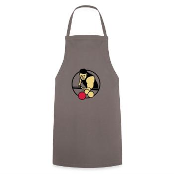 billard_3c - Cooking Apron - grey - Front - AI Model Male 185 dark (185cm)