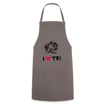 triathlon freestyle - Tablier de cuisine - gris - Devant - AI Model Male 185 dark (185cm)