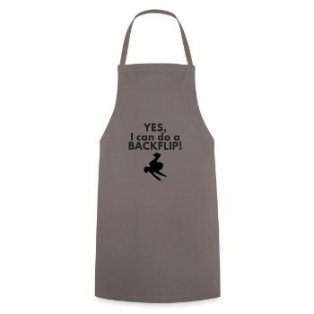 Backflip - Tablier de cuisine - gris - Devant - AI Model Male 185 dark (185cm)
