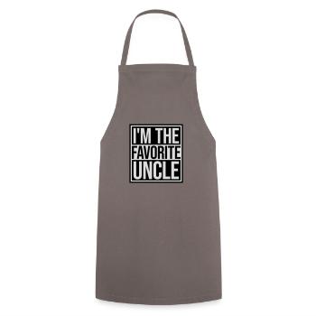 at The Favorite Uncle - Cooking Apron - grey - Front - AI Model Male 185 dark (185cm)