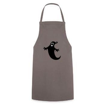 Fröhlicher Geist - Kochschürze - Grau - Vorne - AI Model Male 185 dark (185cm)