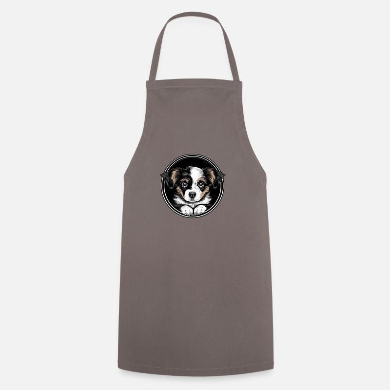 Cute puppy - Cooking Apron - grey