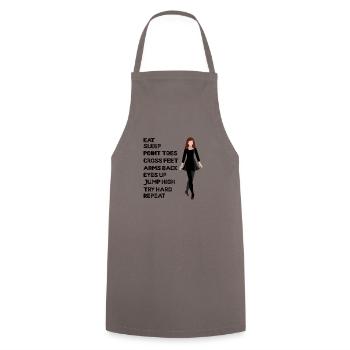 Danse Musique de danse - Tablier de cuisine - gris - Devant - AI Model Male 185 dark (185cm)