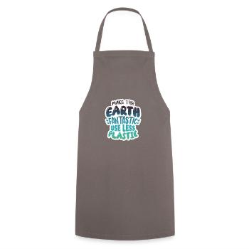 Réduire le plastique - Tablier de cuisine - gris - Devant - AI Model Male 185 dark (185cm)