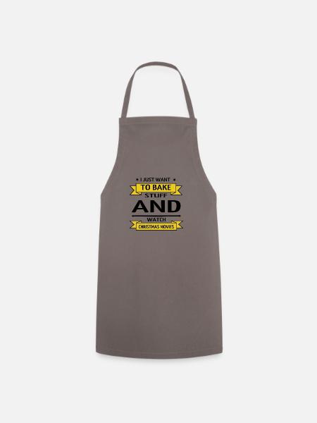 cook baker beach present idea confiserie fun happy - Kochschürze - Grau