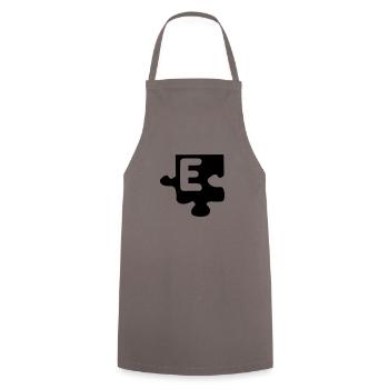 E tattoo puzzle 069 - Tablier de cuisine - gris - Devant - AI Model Male 185 dark (185cm)