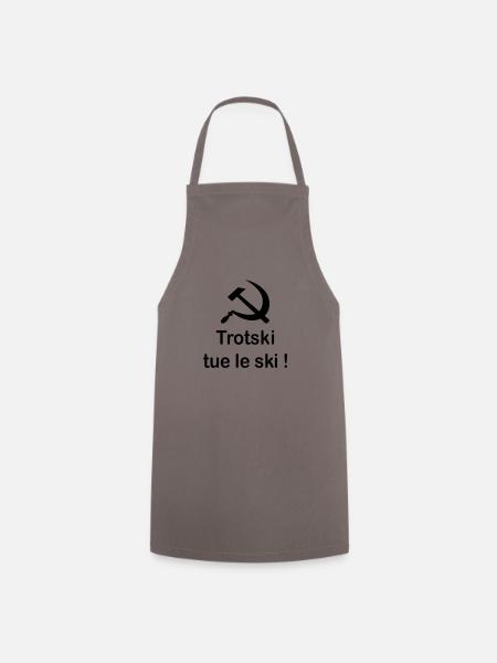 Trotski tue le Ski - Tablier de cuisine - gris
