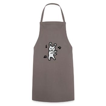 Lapin Partie - Tablier de cuisine - gris - Devant - AI Model Male 185 dark (185cm)