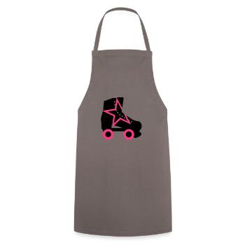 roller skate - Cooking Apron - grey - Front - AI Model Male 185 dark (185cm)
