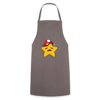 Star Dormir - Tablier de cuisine - gris - Devant - AI Model Male 185 dark (185cm)