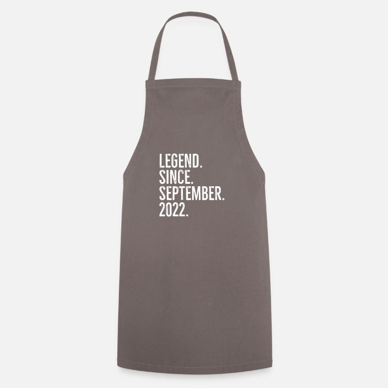 Legend Since September 2022 - Cooking Apron - grey