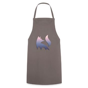 Fox Silhouette Forest Nature Animal Red Fox Forest Animal - Cooking Apron - grey - Front - AI Model Male 185 dark (185cm)