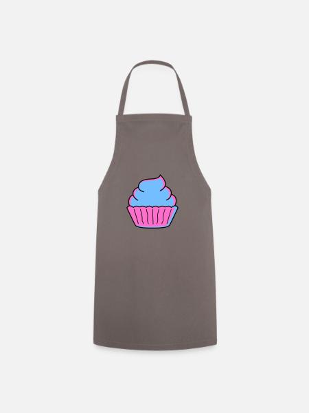 cupcake - Kochschürze - Grau