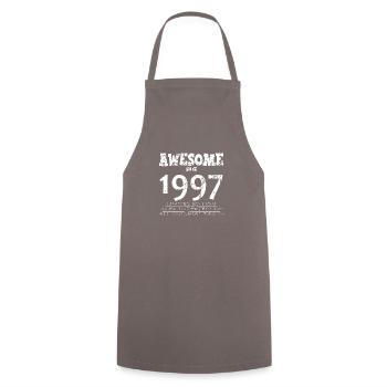 1997 - 27e anniversaire légendaire - Tablier de cuisine - gris - Devant - AI Model Male 185 dark (185cm)