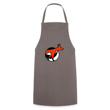 Fox Hole Front Part Front Burrow Go Out - Cooking Apron - grey - Front - AI Model Male 185 dark (185cm)