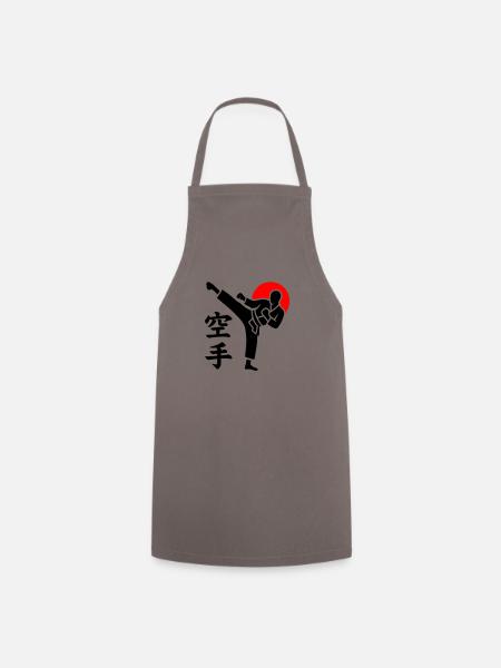 Karate Yokogeri - Kochschürze - Grau