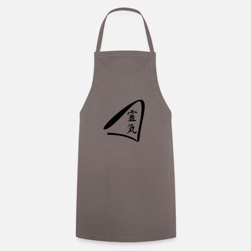 reiki icon - Cooking Apron - grey