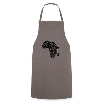 Africa - Cooking Apron - grey - Front - AI Model Male 185 dark (185cm)
